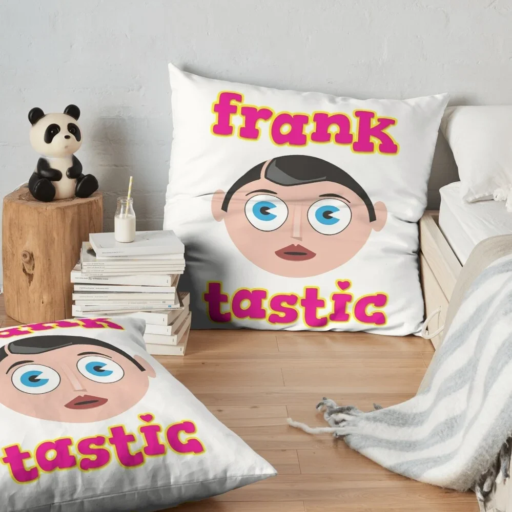 Frank Sidebottom Franktastic Pattern Pillow Case Fashion Square Cushion Car Sofa Home Office Decor