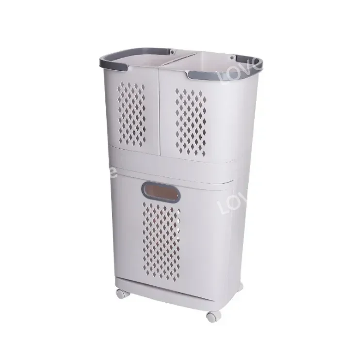 

Wholesale Dirty Clothes Basket Ins Storage Household Classification Laundry Bathroom Shelf Layered