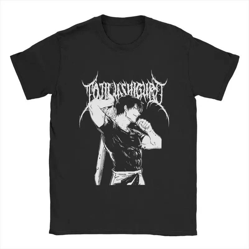 Y2K Vintage Sorcerer Killer Toji Fushiguro T- Men Round Neck Cotton T Shirts Anime Short Sleeve Tee Shirt 6XL Clothes