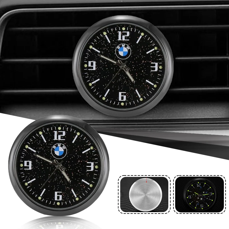 Car Clock Automobiles Noctilucent Mechanics Quartz Clocks For BMW 1 2 3 4 5 7 Series X1 X3 X4 X5 X6 X7 F10 F20 F30 G20 G30 F15