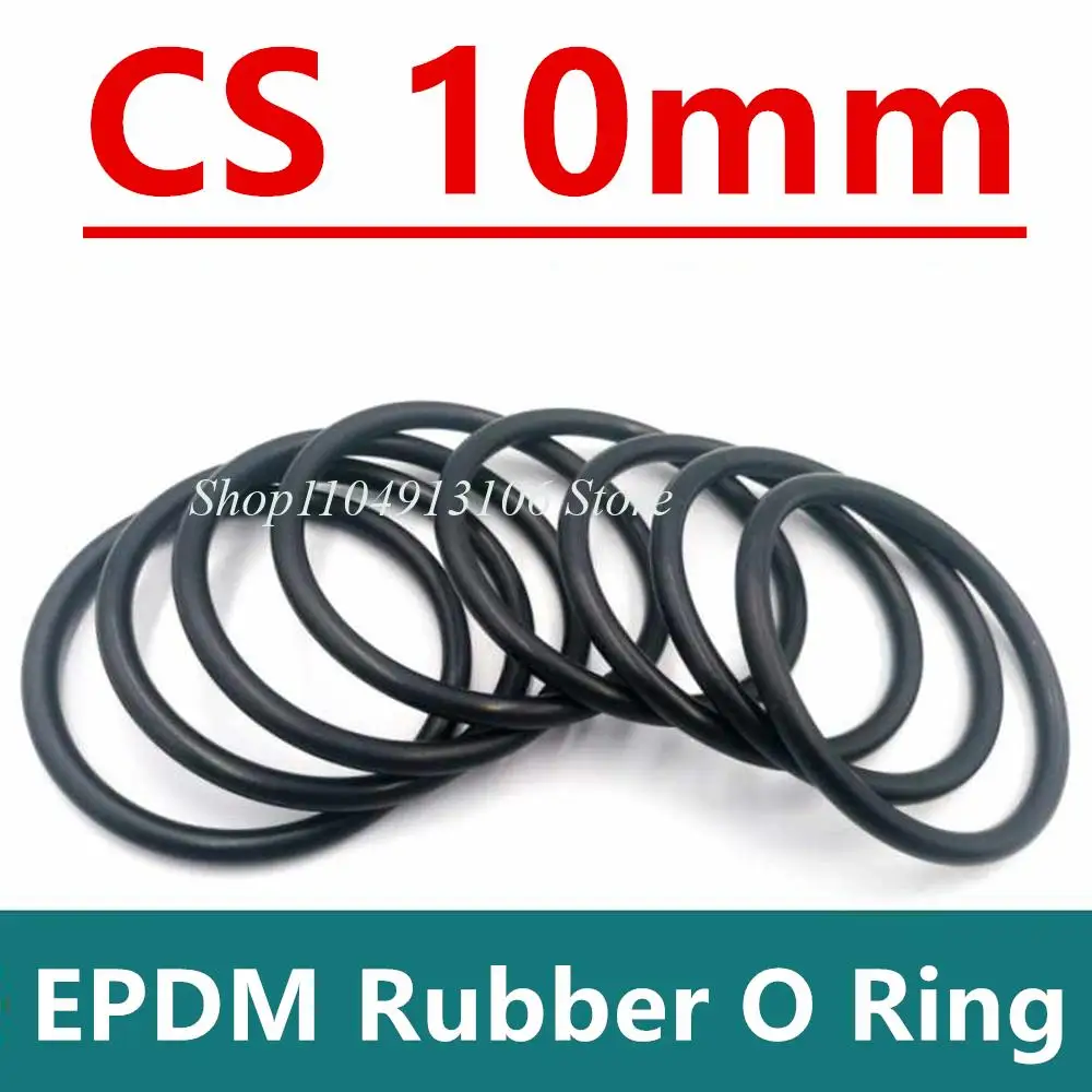 EPDM Rubber O-Ring CS 10mm Sealing Gasket Oil Corrosion Resistant for Plumbing Faucet Seal Washer O-Ring Seal Gasket Black