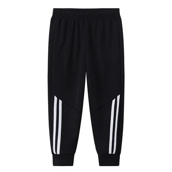 3/1 Piece Winter Children Plus Velvet Fashion Sweatpants Boys Casual Minimalist Pants Girls Joker Warm School Uniform Pants 4