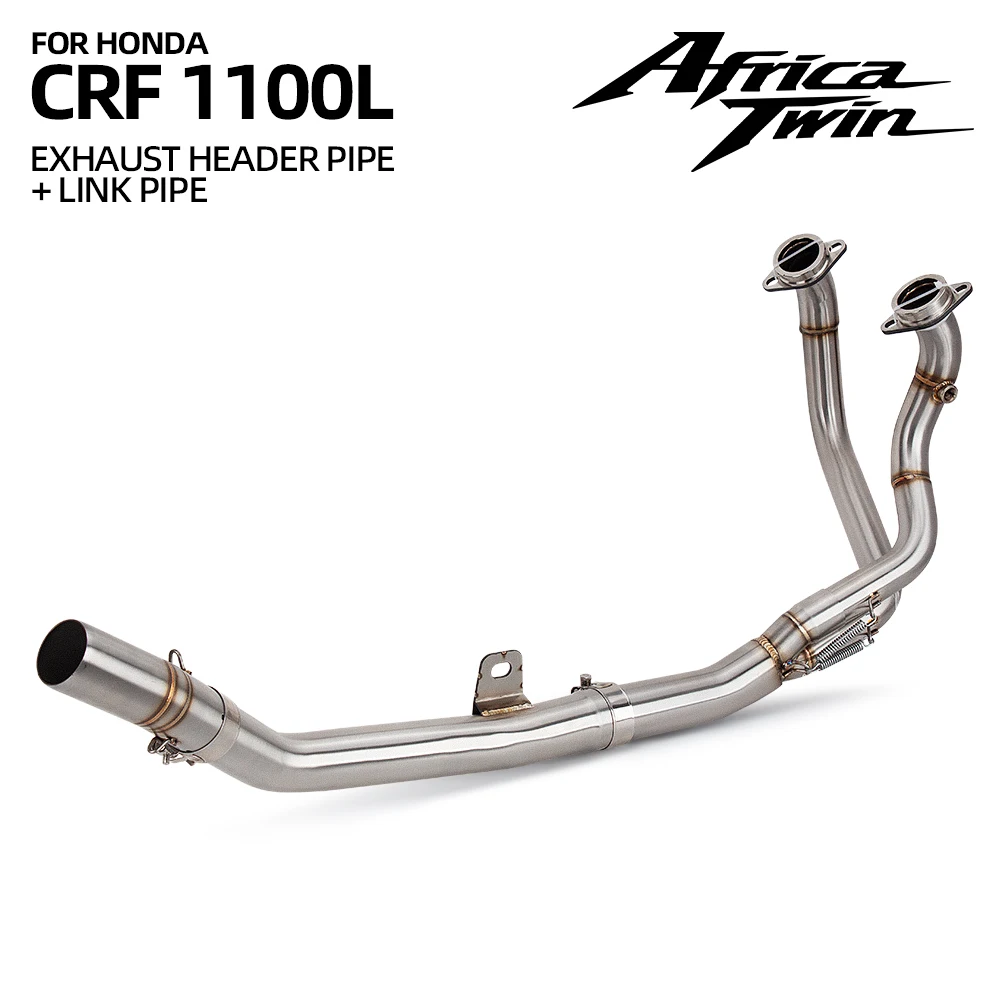

Motorcycle Exhaust Modify Stainless Front Mid Link Pipe 51MM Original Interface Off Road Moto For CRF1100L CRF1100 Africa Twin