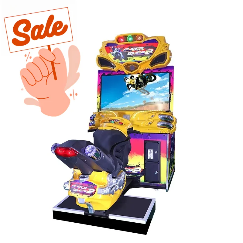 HighQuality FF Moto Super Bike 2 Motor Race Arcade Game Machine Simulator Coin Operated Motorcycle Racing Game for Sale Custom