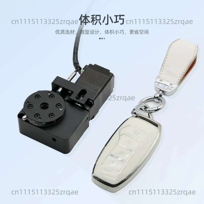 Miniature Optical Electric Rotary Table Hollow Platform Angle Disc Precision Lifting Table Miniature Worktable