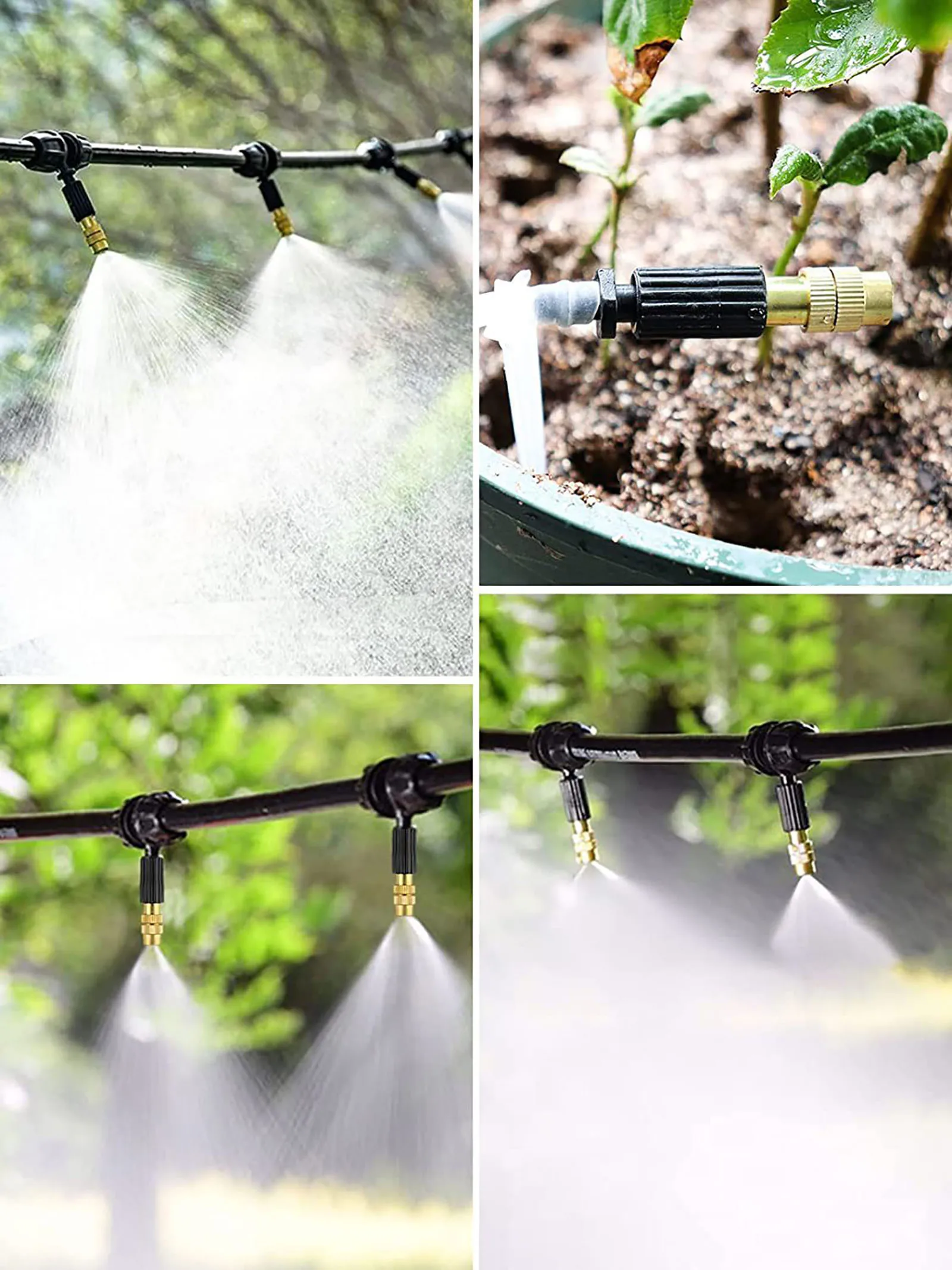 10M Outdoor Water Misting Cooling System Plants Sprinkler Moisturizing Dust Removal Fogger Garden Irrigation Landscape Supplies
