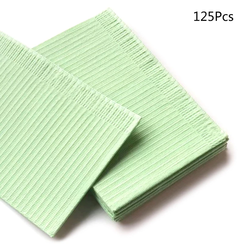 Y1UF 125 Stuks Opvouwbare Manicure Papier Nagels Art Cleaning Pad Mat Nagellak Wegwerp Hand Kussen Tafel Mat tafelkleed