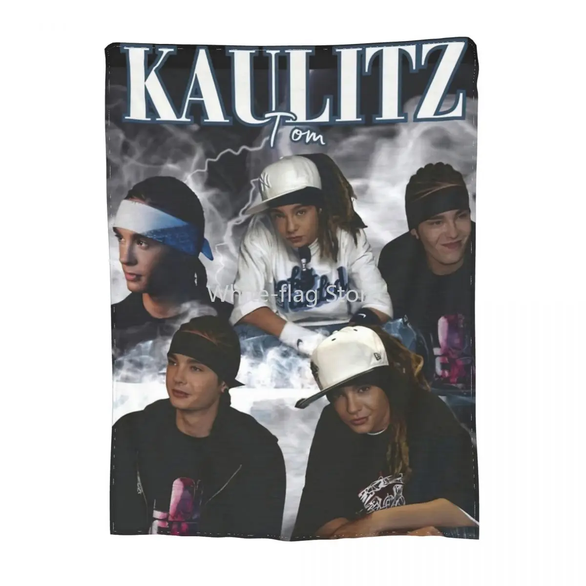 

Cozy Tokio Hotel Tom Kaulitz Blanket Merch Sofa Decorative Music Band Blanket Throw Lightweight Coral Fleece Plush for Office