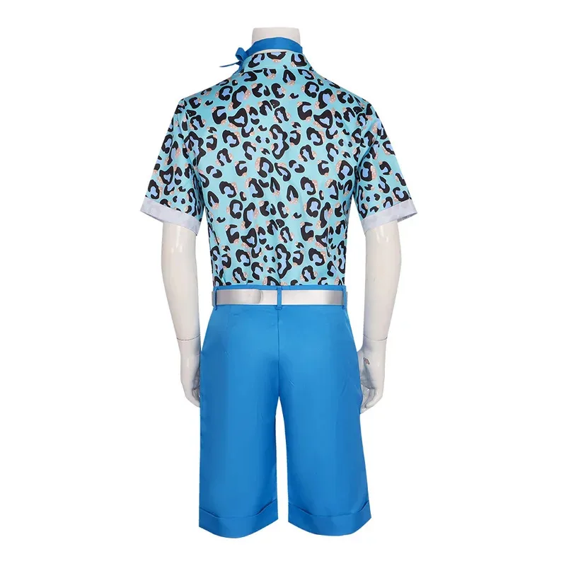 2023 فيلم باربيبي طقم ملابس 70s 80s الهبي ديسكو باربي كين قمصان ملونة السراويل حزام مجموعة هالوين تأثيري للرجال