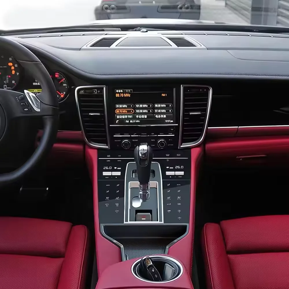 RoadNavi Auto Interior Saddle Digital Control Panel Upgrade für Porsche Panamera 2010-2017 Car Center Console