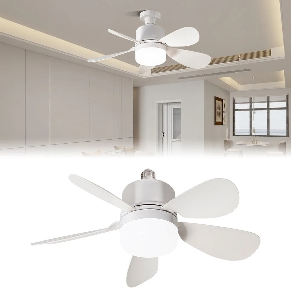 LED Ceiling Fan With Remote Control, Three-Speed ​​Adjustable Wind Speeds For Kitchen Bedroom Small Room