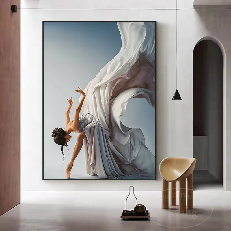 

Modern Wall Decoration Art Canvas Painting Ballet Girl Fashion Dance Poster and Prints Wall Pictures for Living Room Home Decor