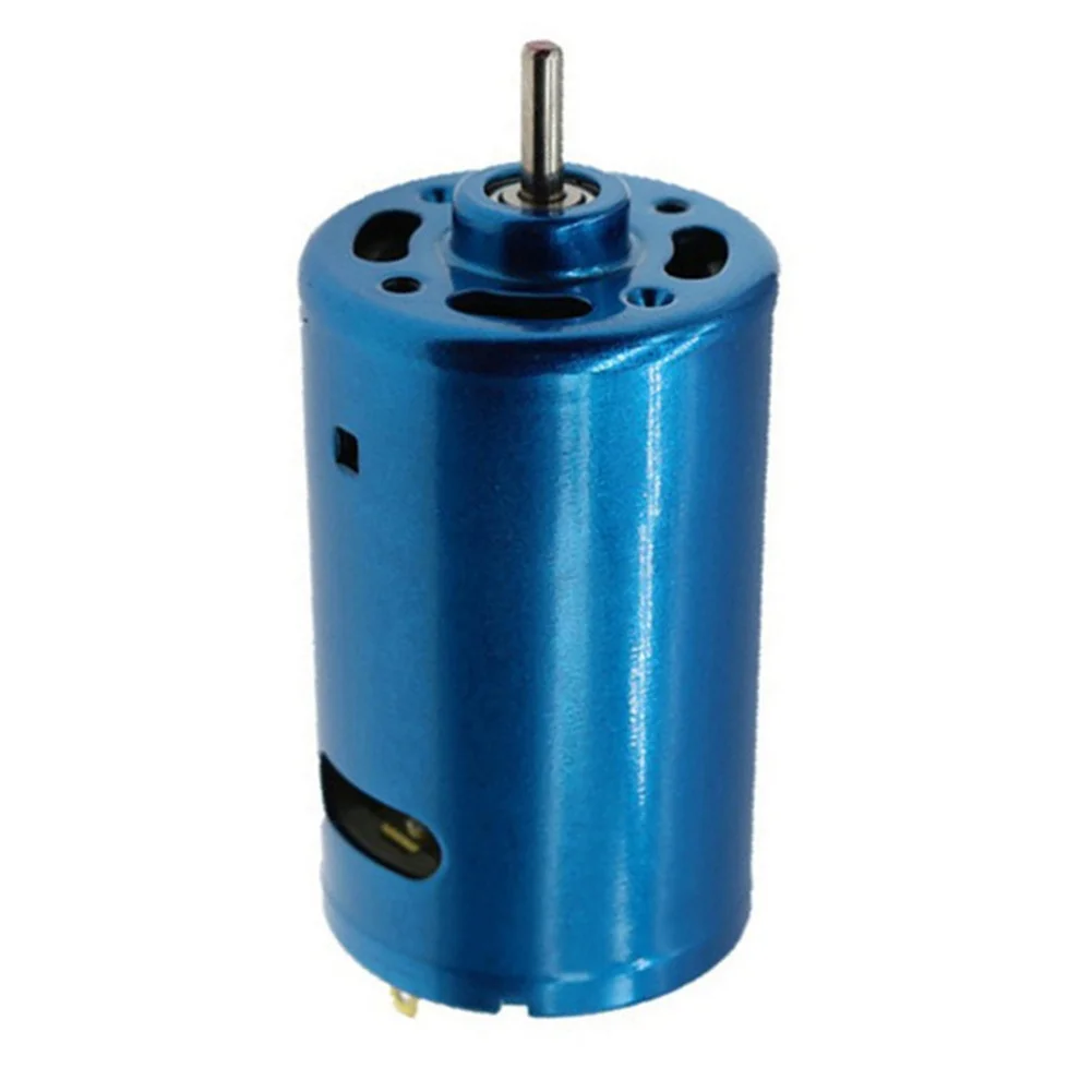 1pc 550 Blue Shell High Speed Motor 12V 15000RPM RC Car Boat Model Bimetal Fan Motor For Model Boats And Cars Accessories