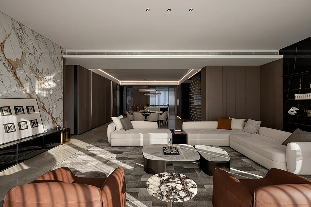 Sanhai Light تصميم داخلي خطة أرضية ثلاثية الأبعاد ماكس تقديم مشروع تخطيط شقة منزل عصري حل منزلي مكرر #2