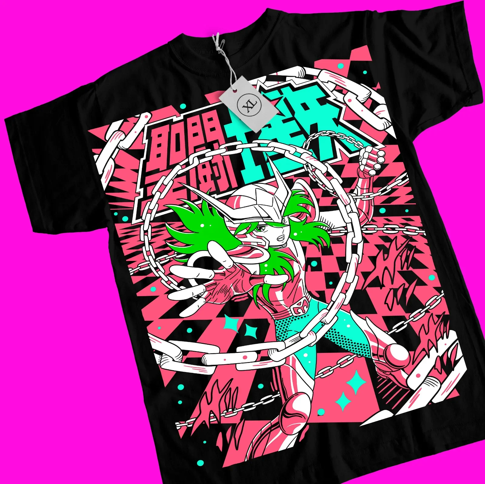 Andromeda-Camiseta de Anime Shun, todas las tallas, Saint Seiya, Ikki, Sienna, Nero,Cosmo