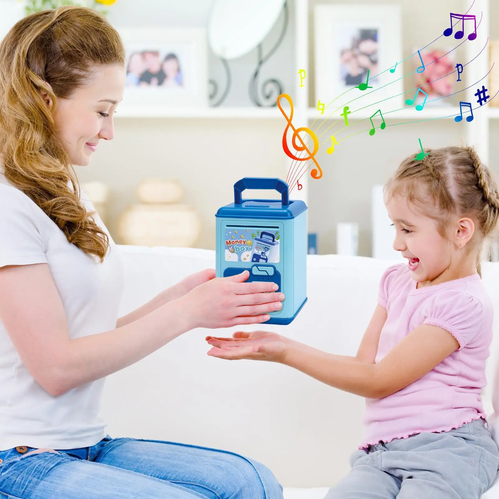 Banques pour enfants pour un vrai argent, pièce de monnaie électronique, porte-monnaie Musical drôle pour enfants de 5 à 10 ans, étudiants, noël, anniversaire