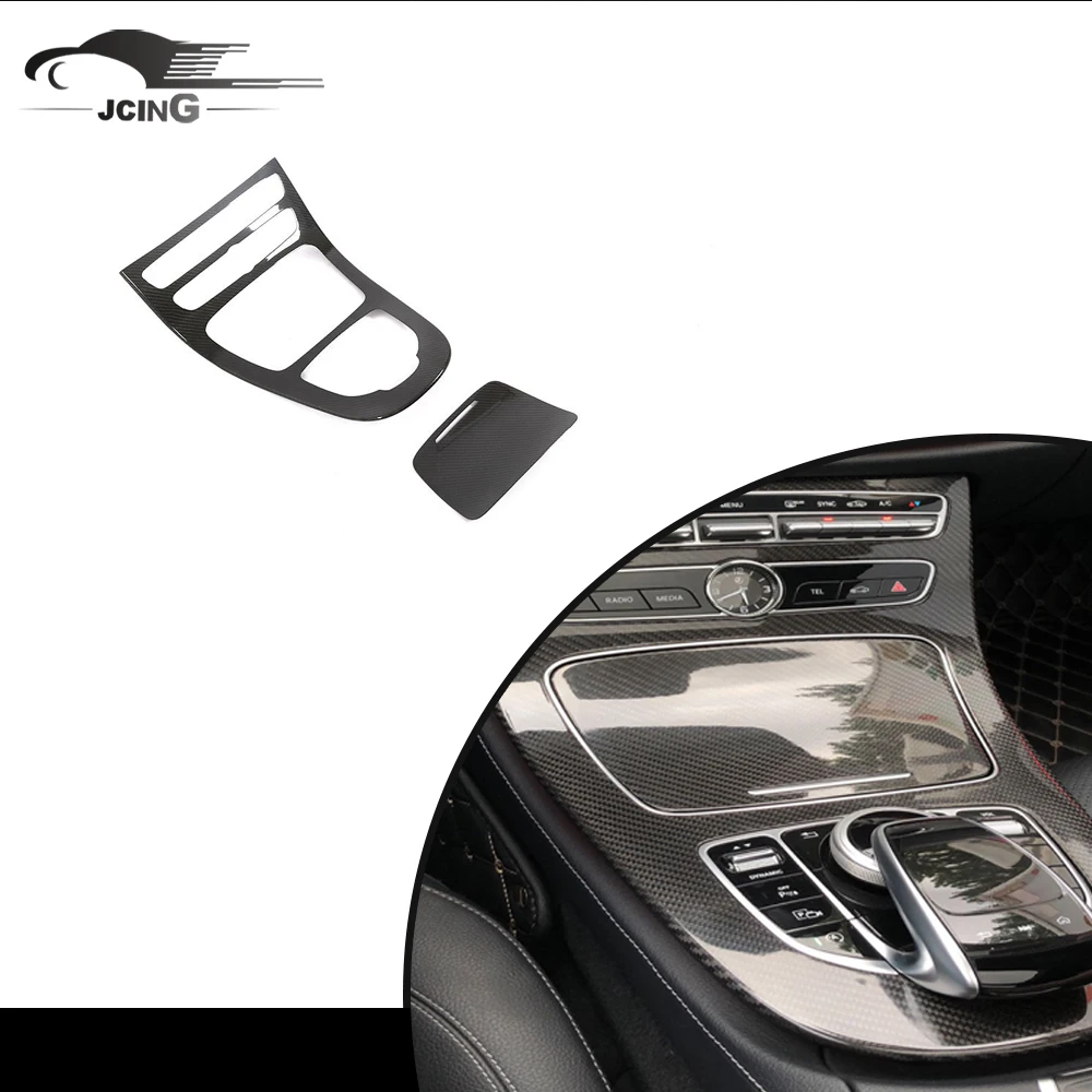 

Carbon Fiber Interior Dashboard Trims For Mercedes Benz W213 C238 E43 AMG E200 E300 E350 E400 2017-2018