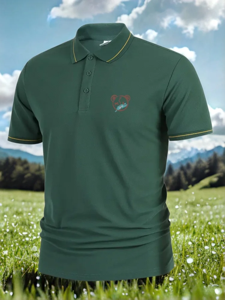 

Summer Men Women Lapel Short Sleeve Polo Shirt Custom Print logo Embroidered Name Company Sports Running Large Size 3xl Tops Tee