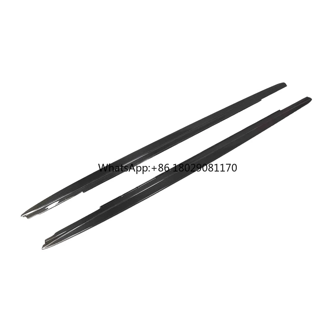 MP style  car carbon fiber side skirt bumper side Skirt hem plate MP short shaft For BMW new 5 series G30 F90 M5