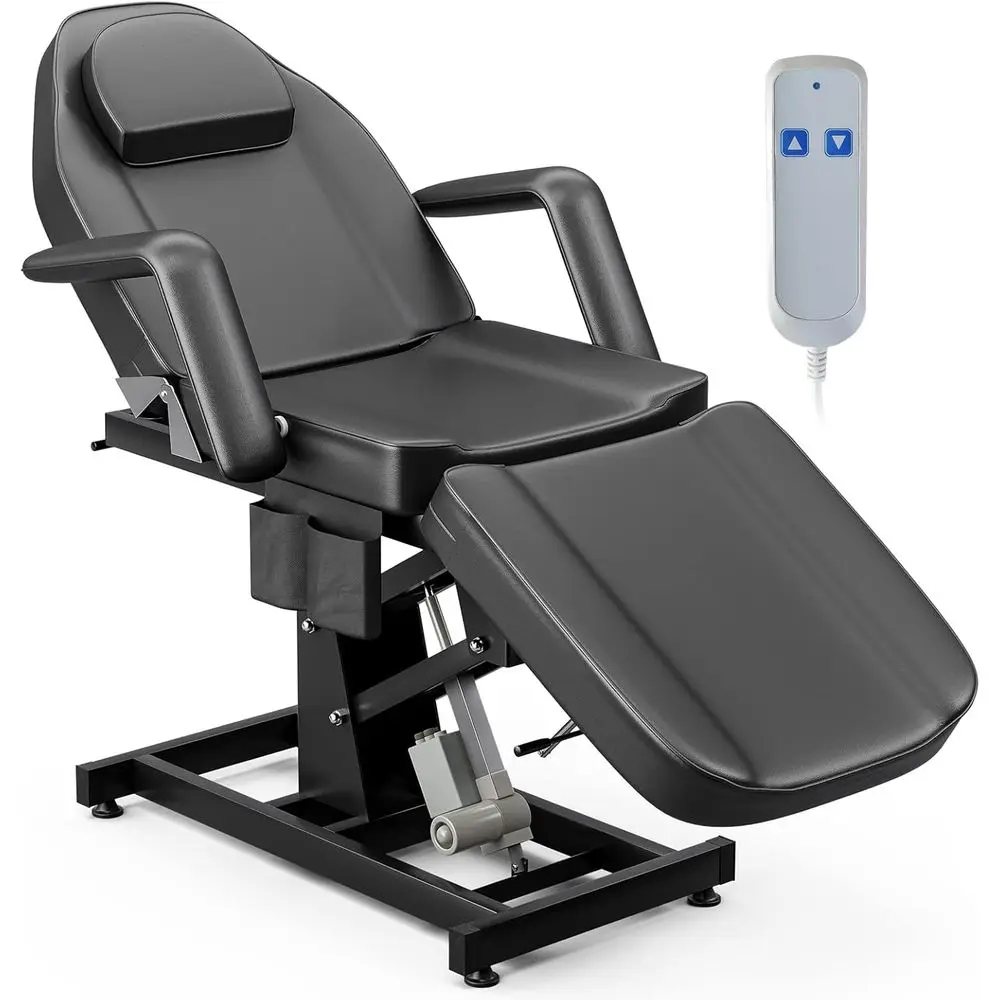 

Adjustable Electric Esthetician Chair with 3-Section Tilt for Tattoos, Massages, Spa Treatments, Lashes, Microblading, Waxing, a