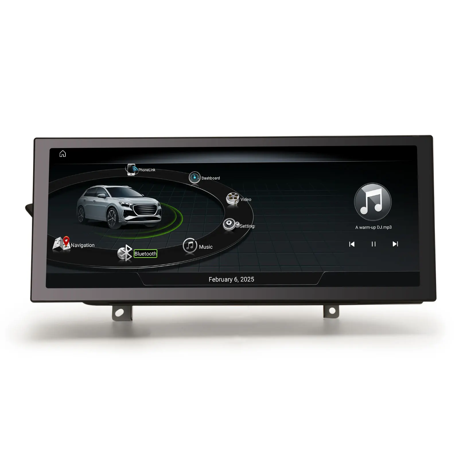Erisin ES4774HL 12.3 Inch Android 14 Car for DVD Player Wireless CarPlay 4G TPMS DSP DAB Audi A4 A5 B8 S4 S5 Split Screen