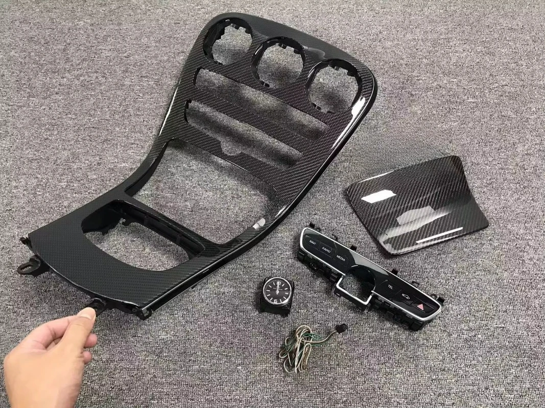 W205 Upgrade C63s Meter Central Control Panel W205 Carbon Fiber Central Panel W205 Interior Kits