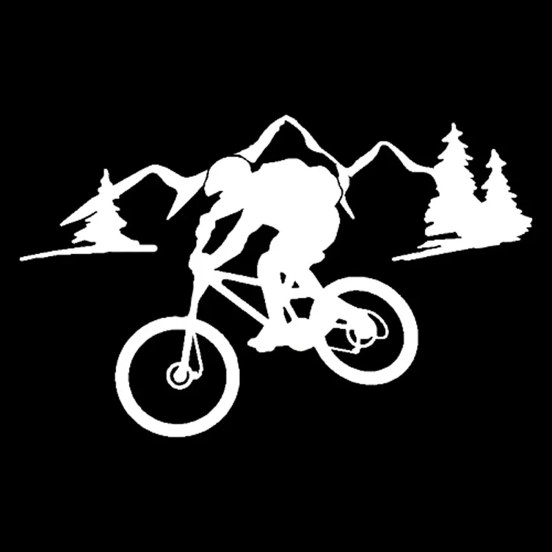 15CM/20CM MTB Bike Riding Mountain Road Modeling Car Sticker Auto Decal Car Accessories Pegatinas Para Coche