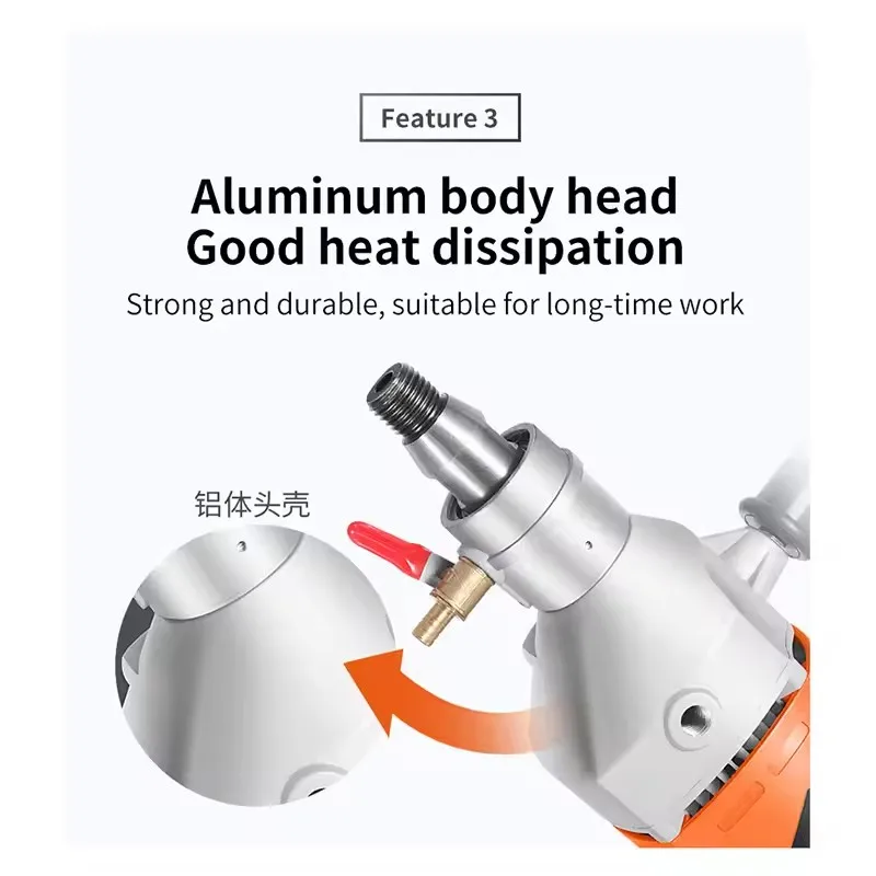 Electric Diamond Core Drill 4300W/4780W High Power Concrete Core Drill Machine Dry Wet Engineering Torque Drilling Tool