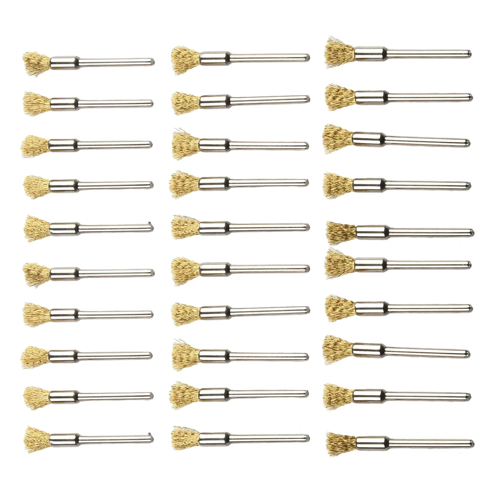 

15Pcs 5mm Brass Rotary Wire Wheel Pencil Polising Brushes Steel Wire Wheel Brushes For Power Drill Tool Polishing Cleaning Tools