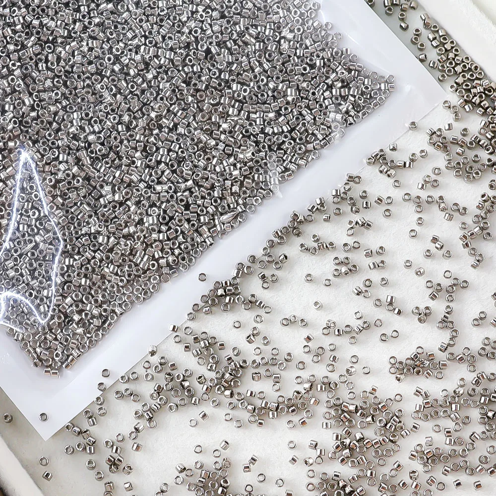 Japanese-imported Miyuki Delica 100g glass metal-colored seed beads, jewelry components, suitable for various DIY handmade proje