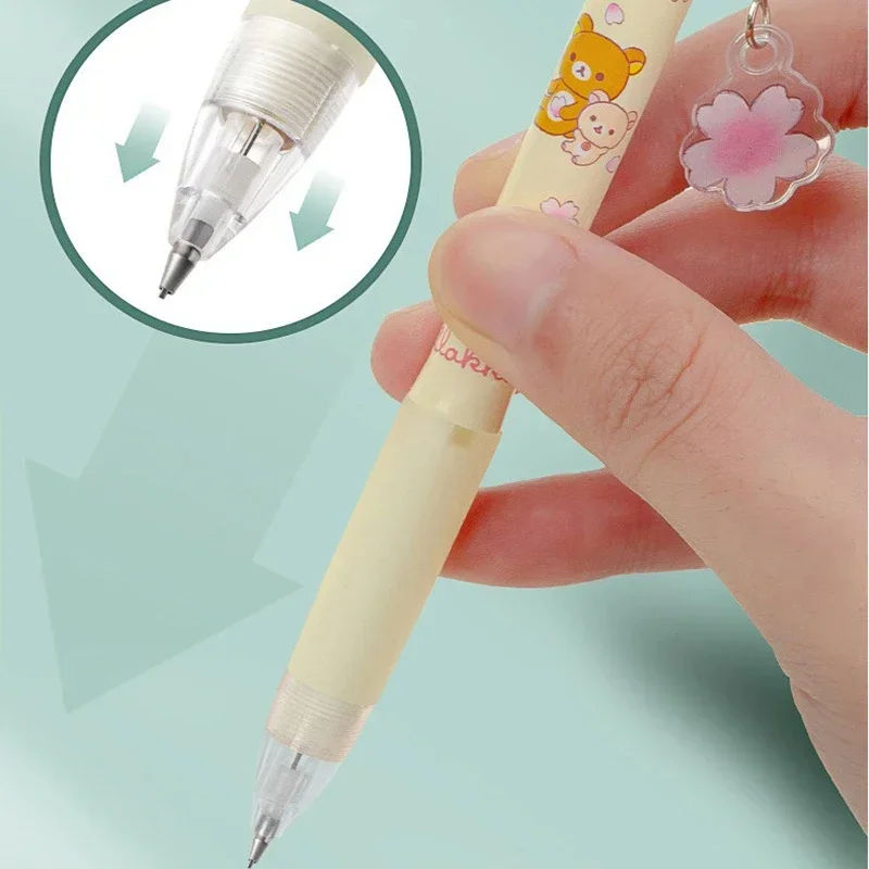 2B 0.5/0.7mm Mechanical Pencils Cute Bear Automatic Pencils Students Writing Tool Kawaii Stationery School Supplies Press Pens