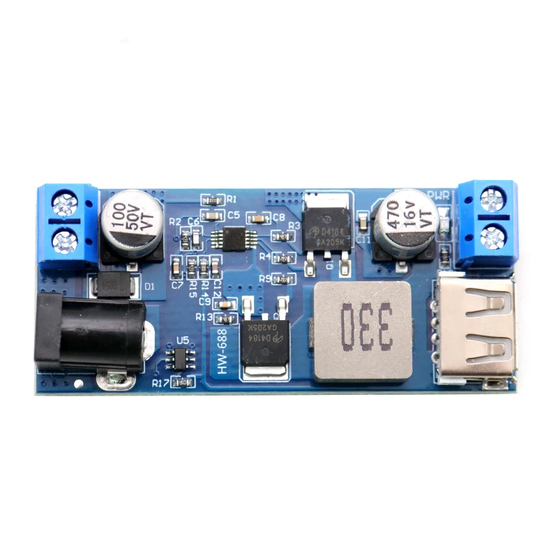 24v12v to 5v buck module usb mobile phone charging car recorder power module high power 5A