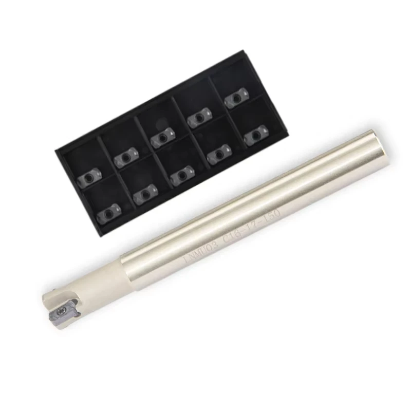 

LNMU03 CNC High-efficiency and high-speed end milling cutter head and double-edge milling insert LNMU0303ZER-MJ KT1505 YZ735