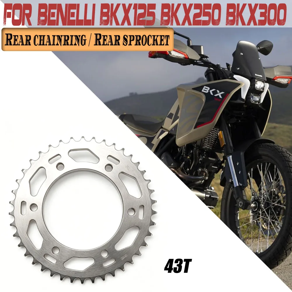 For Benelli BKX125 BKX250 BKX300 BKX S 125 250 300 S Motorcycle Rear Star Gear Sprocket Front Gear Rear Chainring Rear Sprocket
