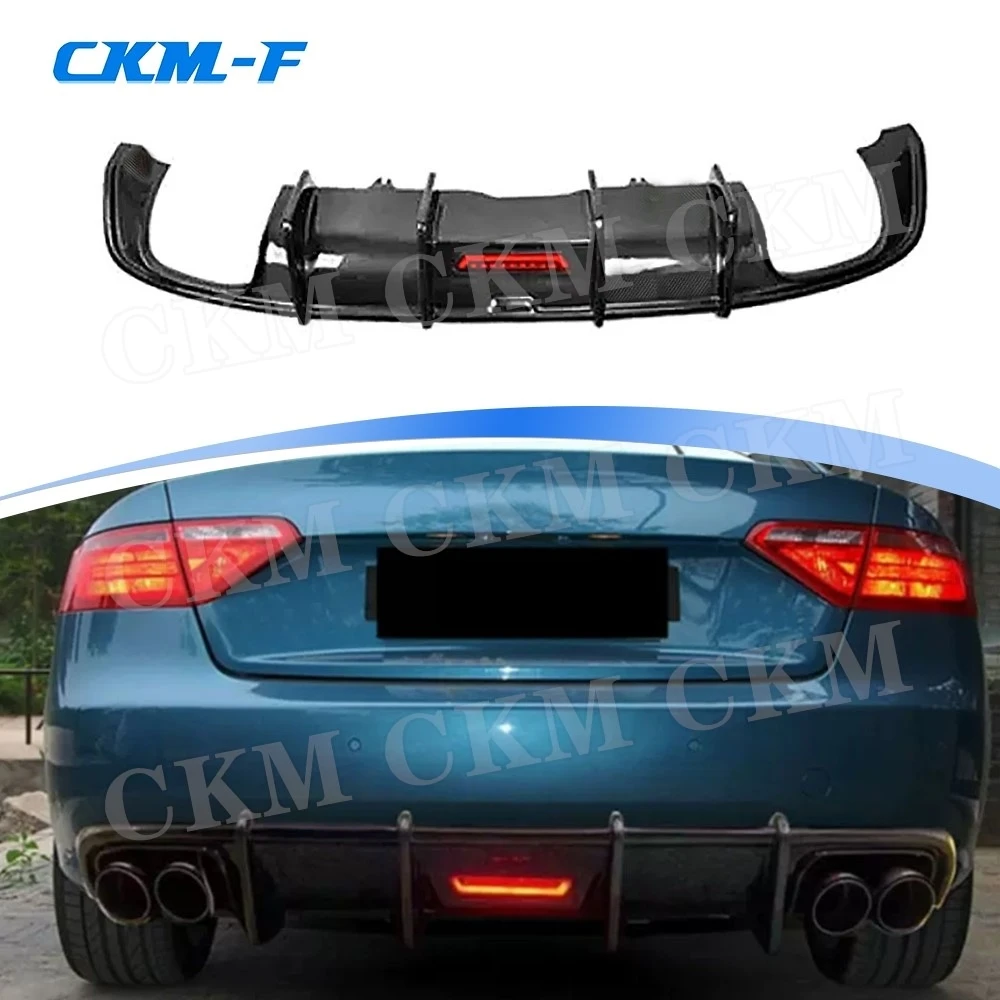 

Carbon Fiber K Style Car Rear Bumper Diffuser Lip for Audi A5 Standard Coupe 2008 2009 2010 2011 Body Kit Accessories