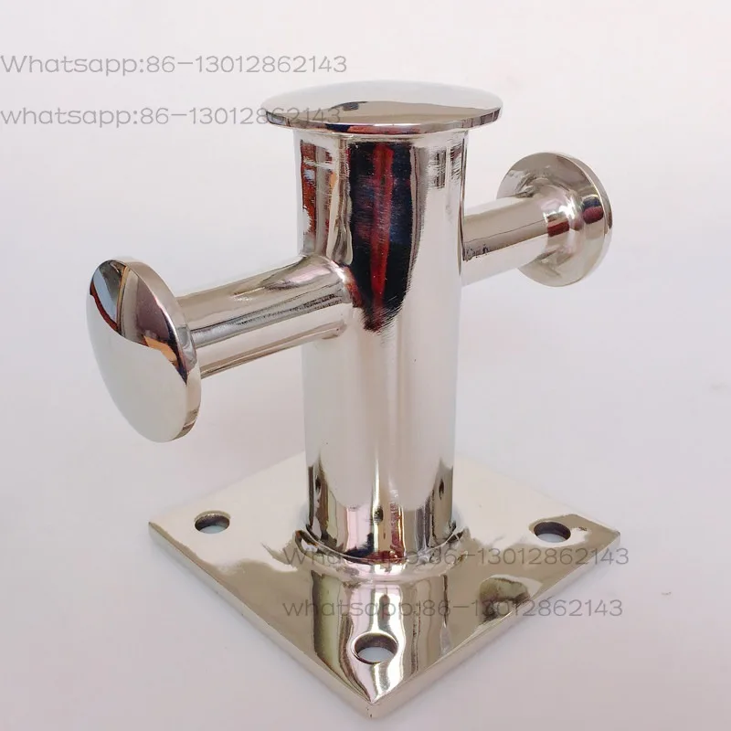 

Marine Stainless Steel Cable Pile Yacht Marina Hardware Accessories Speedboat Single and Double Cross Cable Pile Croissant
