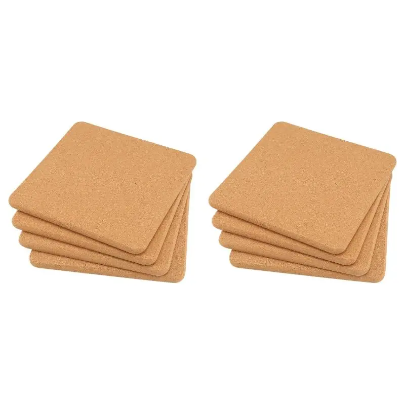 2PackX(High Density Thick Square Cork Pad for Hot Dishes, 8 Inch Heat Multifunction Cork Coaster, Cork Hot Pads)