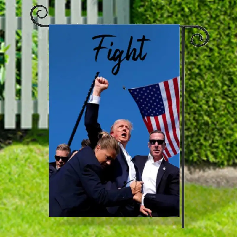 President Assassination Attempt Flag Not Surrender Flag 2024 Unique Funny Hilarious Outdoor Banner For Porch Terrace Lawn