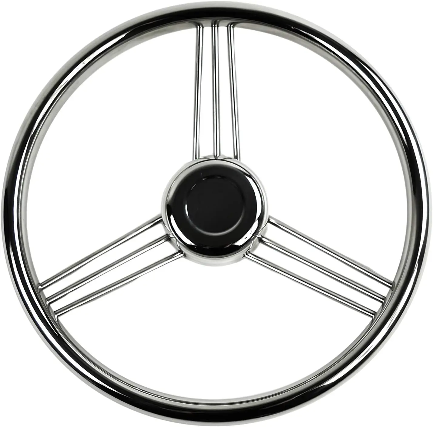 

STLF marine wheel 316 Stainless-Steel Wheel 15 Degree Dish 9 Spokes 13-1/2 Inches