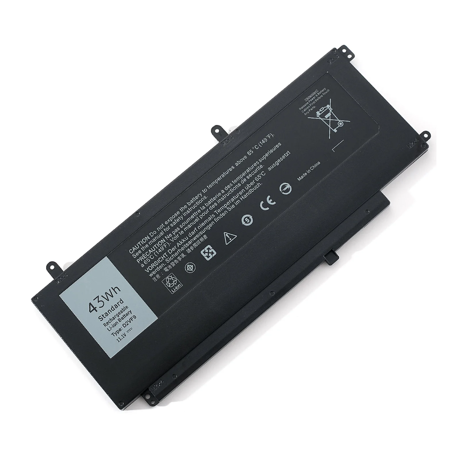 Batteria per Laptop BVBH D2VF9 per Dell Inspiron 15 7547 7548 7549 Vostro 14 5459 0 PXR51 PXR51 4 p8ph YGR2V 0 YGR2V batteria agli ioni di litio