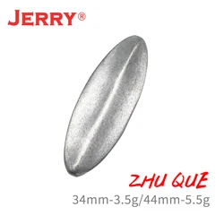Jerry Zhu Que Unpainted Inline Spoon Blanks Area Trout Fishing Lures Freshwater Aritifical Bait