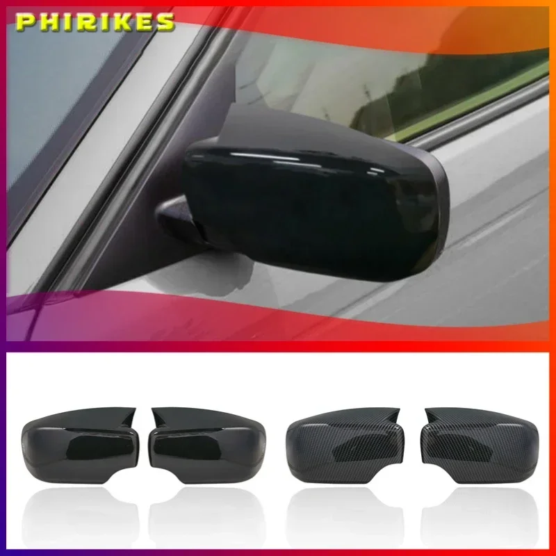 

2021 M4 Styple Rearview Mirror Covers Black Caps Replacement For Bmw E46 Alpina B10 D10 1998-2005 Carbon Fiber Look