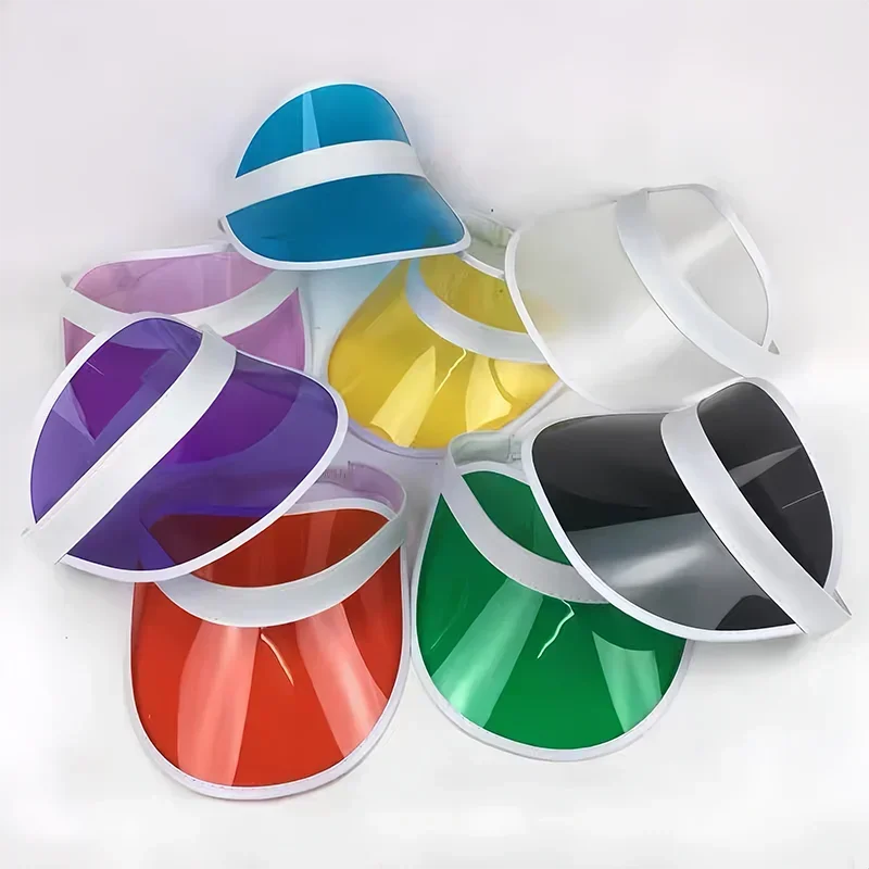 New Foldable Summer Hat Outdoor Anti UV Sunshade Hat with Multi Color Empty Top PC Material Travel and Leisure Popular Beach Hat