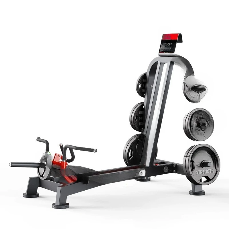 

Fitness equipment T-shaped rowing back trainer Iron Museum commercial back muscle stretching training equipment