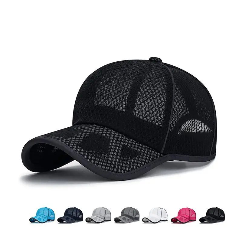 

Baseball Cap Men Women Sports Hat Summer Sunshade Hollow Mesh Breathable Outdoor Sport Running Cap Female Male Sunhat New