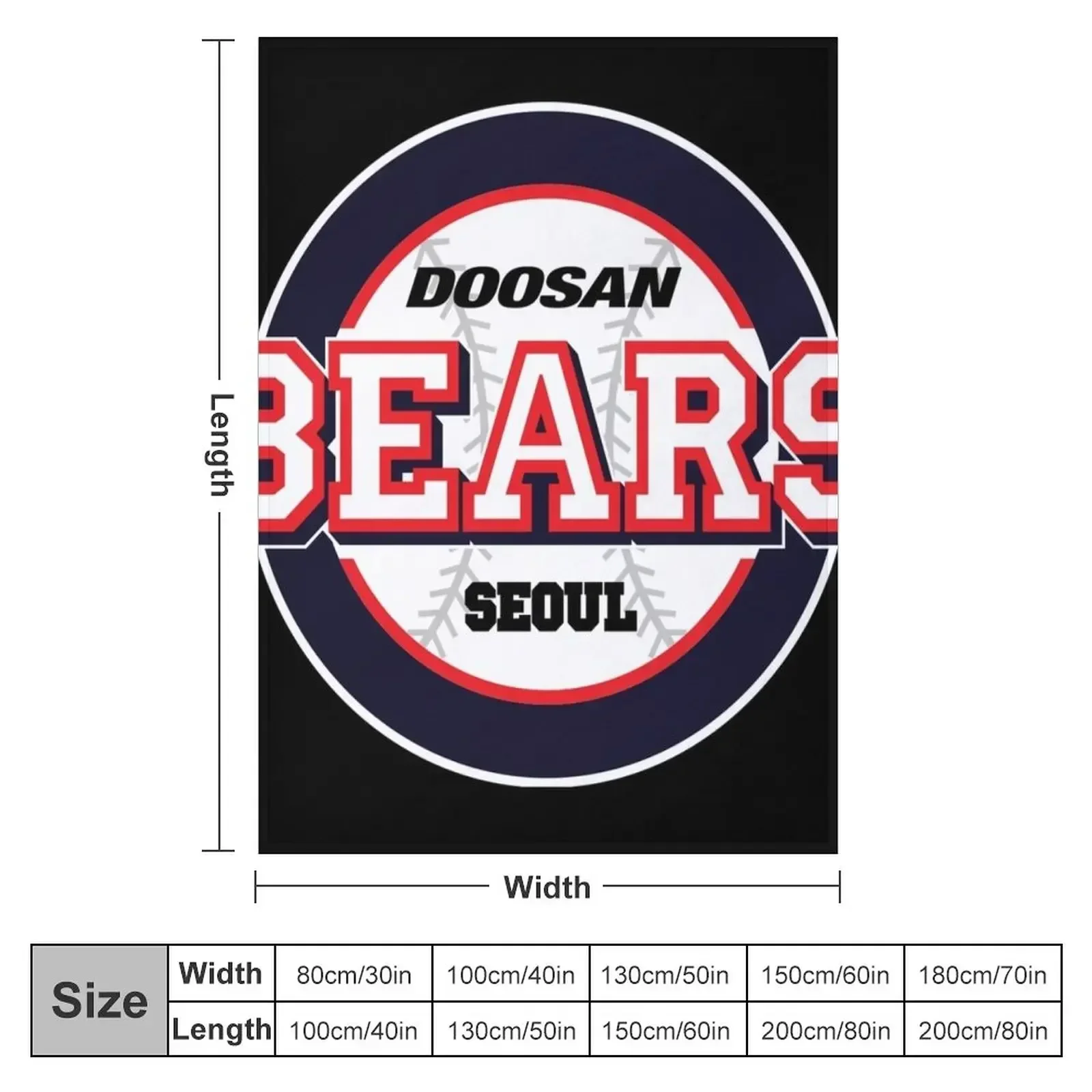 DOOSAN BEARS Throw Blanket Decorative Sofa For Decorative Sofa Kid'S Blankets