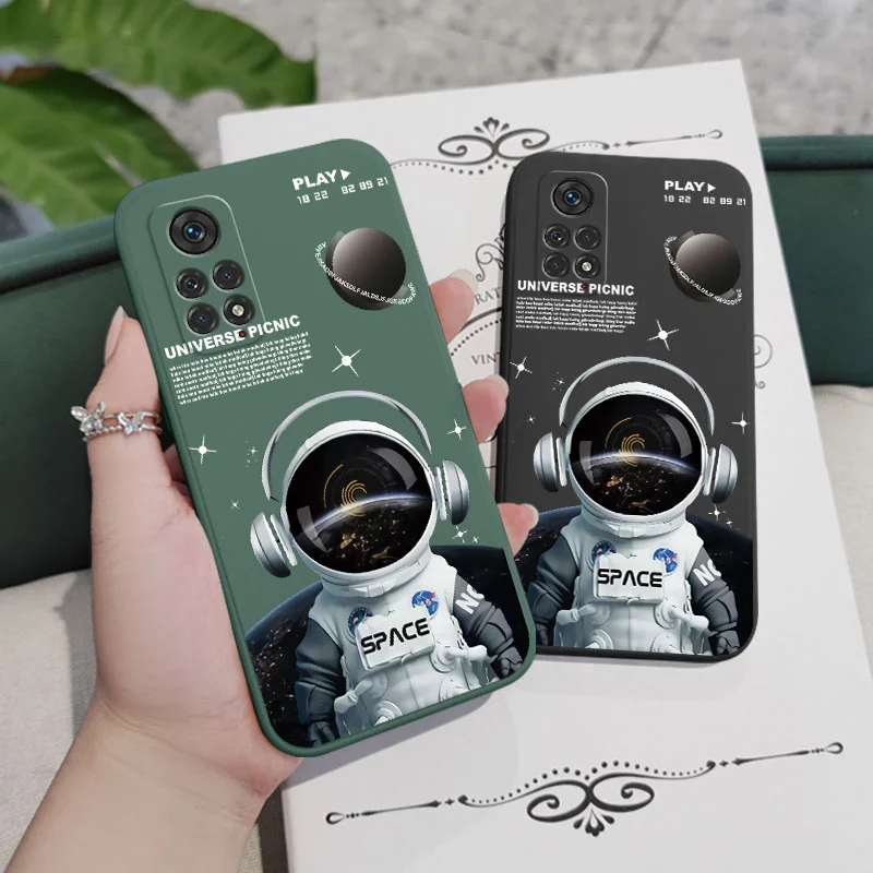 Astronaut Angel Phone Case For Xiaomi Redmi Note 14 13 12 12S 11 11S 10 10A 10T 10S 9T 9 8 7 Pro Plus 10C 9A 9C 9T 4G 5G Cover