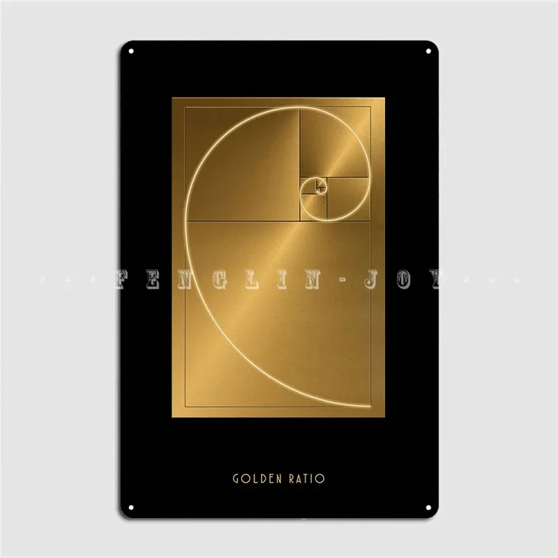 Sacred Golden Ratio Poster Metal Plaque Cinema Kitchen Cave Pub Designing Painting Décor Tin Sign Poster