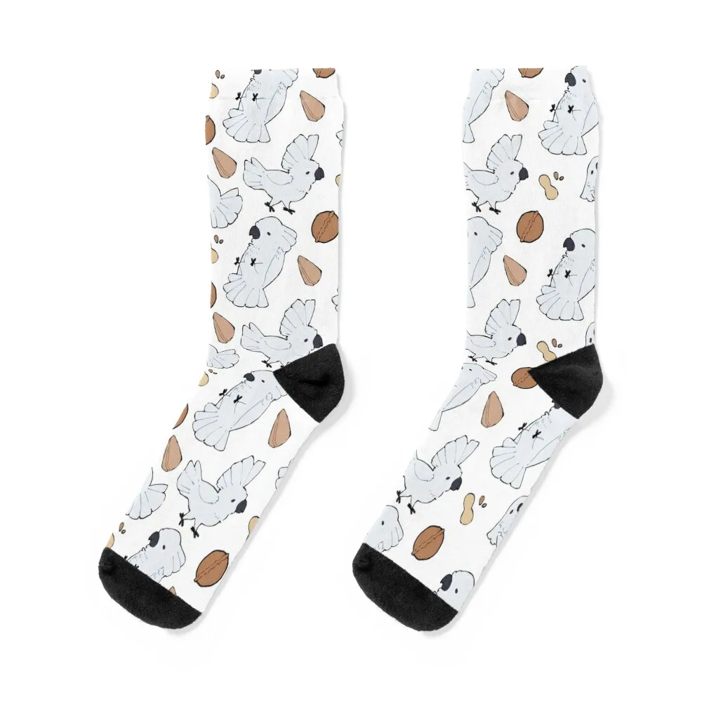 Cute Umbrella Cockatoo Pattern Socks anime essential shoes Socks Woman Men's