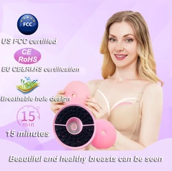 Dispositivo de realce do peito para massagem torácica, massageador micro-corrente, Lift Breast Cup, mama dragagem, nódulos